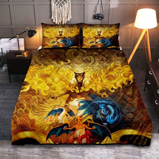 Transform Your Bedroom: Fiery Dragon Themed Bedding Set - Cozy & Stylish For Fantasy Lovers!