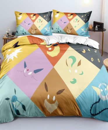 Vibrant Cartoon Character Bedding Set - Soft, Cozy, Colorful Duvet Cover & Pillowcases For Kids/Teens - Twin/Full/Queen