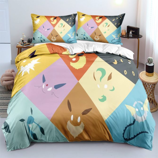Vibrant Cartoon Character Bedding Set - Soft, Cozy, Colorful Duvet Cover & Pillowcases For Kids/Teens - Twin/Full/Queen