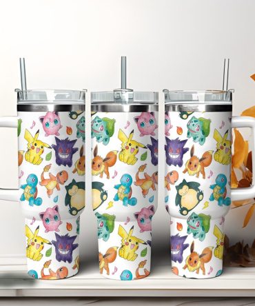 Colorful Cartoon Character Tumbler With Straw & Handle - 20Oz Leak-Proof Travel Mug
