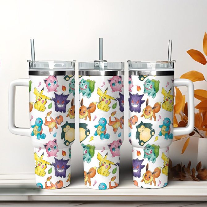 Colorful Cartoon Character Tumbler With Straw & Handle - 20Oz Leak-Proof Travel Mug