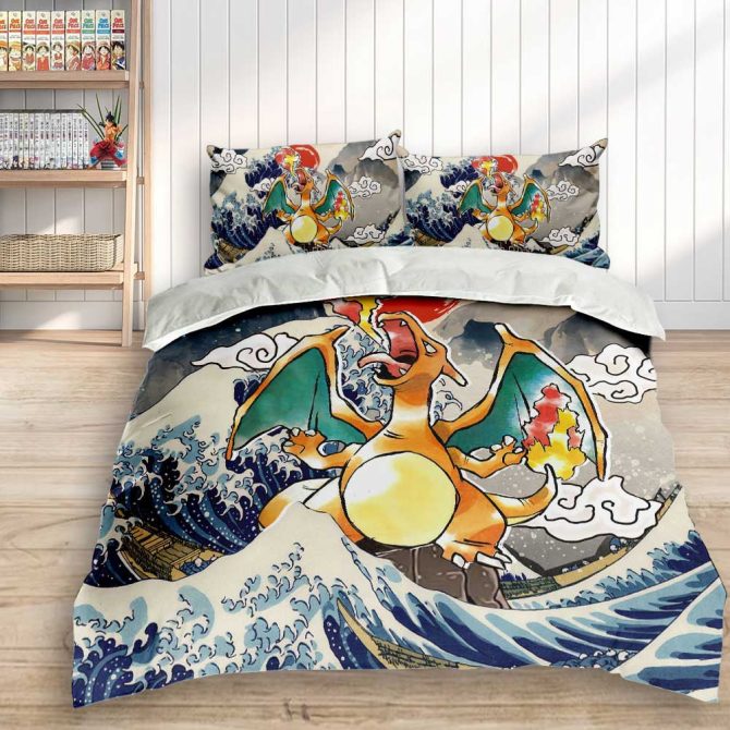 Epic Anime Dragon Bedding Set - Cozy Comforter & Pillowcases For Fans