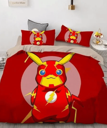 Cozy Superhero Bedding Set – Vibrant Cartoon Character Design For Kids & Teens