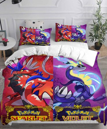 Pokémon Scarlet & Violet Bedding Set - Cozy Gamer Comfort For Kids & Fans