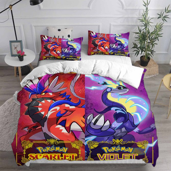 Pokémon Scarlet & Violet Bedding Set - Cozy Gamer Comfort For Kids & Fans