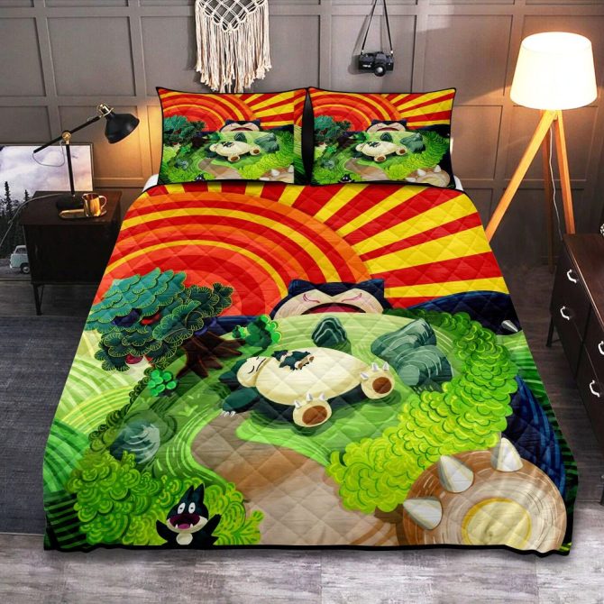 Vibrant Cartoon Bed Set - Cozy Comforter & Pillowcases For Kids Room Décor