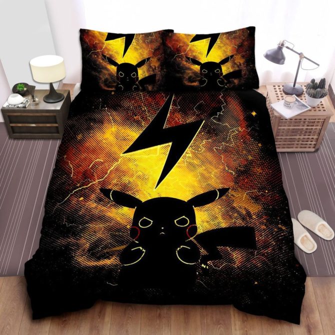 Electric Pokémon Bedding Set - Cozy Comfort For Fans - Twin/Full Sizes Available!