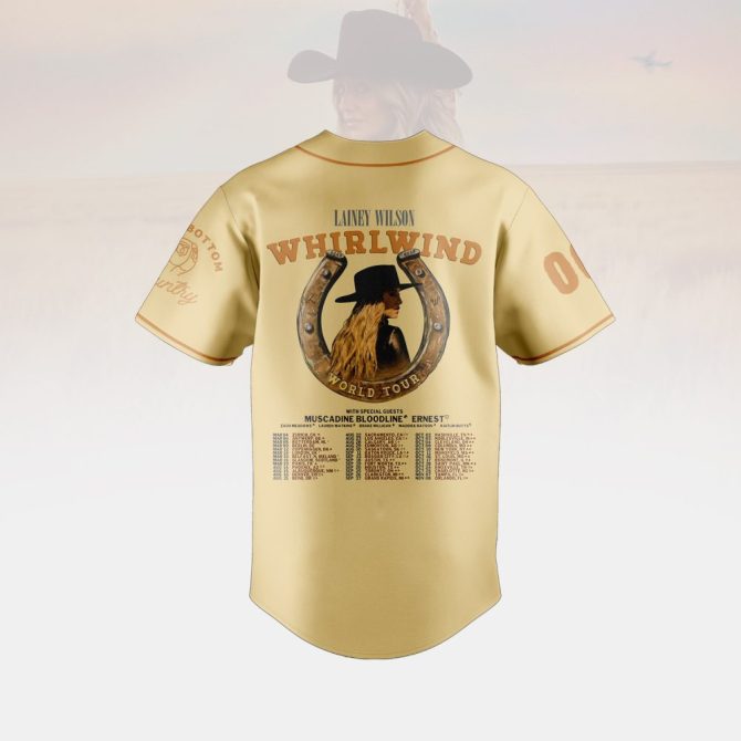 Limited Edition Lainey Wilson Whirlwind Tour Jersey - Premium Country Music Apparel - Image 3