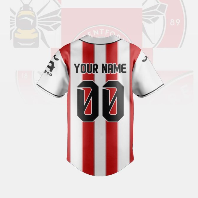 Customize Your Own Red & White Striped Soccer Jersey - Add Name & Number! - Image 3