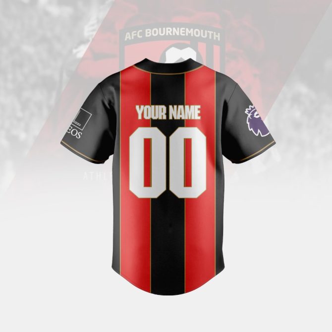 Customize Your Afc Bournemouth Jersey – Personalize Name & Number – Official 2023 Home Kit - Image 3
