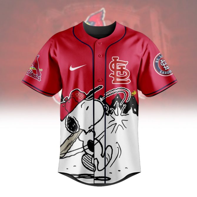 Custom St. Louis Cardinals Snoopy Baseball Jersey - Personalize Your Name! - Image 2