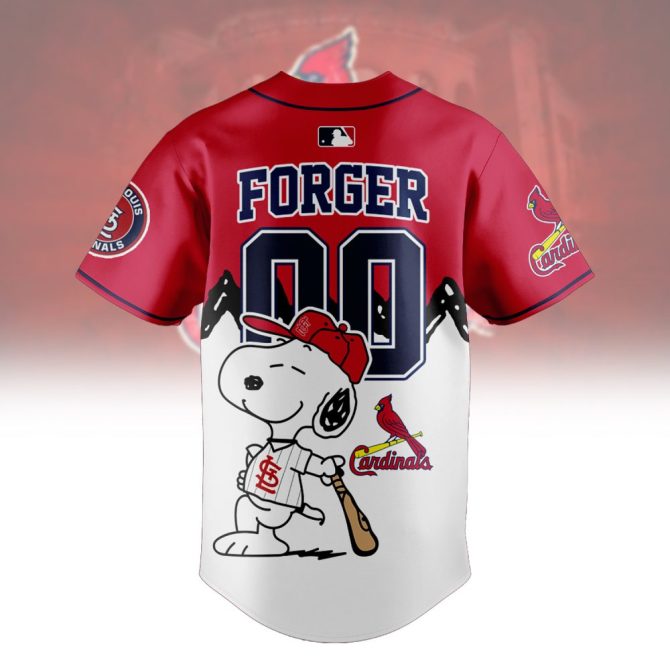 Custom St. Louis Cardinals Snoopy Baseball Jersey - Personalize Your Name! - Image 3