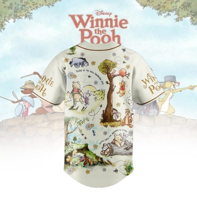 Disney Winnie The Pooh Baseball Jersey – Adorable Cartoon Print For Kids & Adults - Image 3
