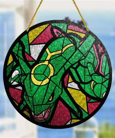 Vibrant Dragon Stained Glass Suncatcher - Unique Home Decor Gift - 10 Inch Hanging Art