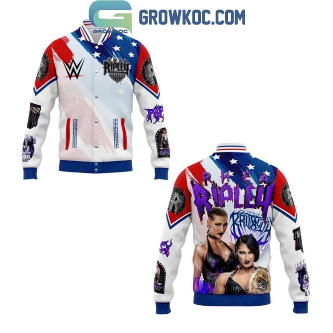 Limited Edition Rhea Ripley Wwe Varsity Jacket - Ultimate Fan Gear For Wrestling Enthusiasts