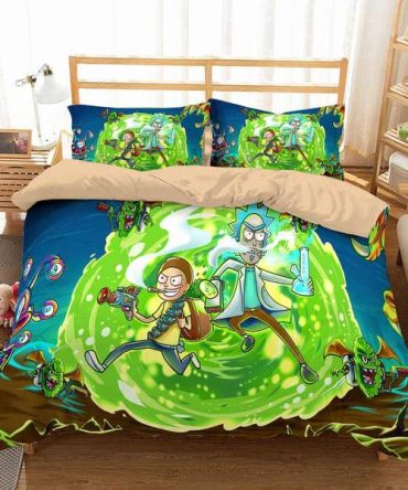 Vibrant Cartoon Galaxy Bedding Set - Soft, Cozy, And Fun For Kids & Teens - Twin/Queen Size