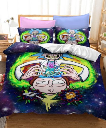 Vibrant Cartoon-Themed Bedding Set - Cozy, Colorful Comfort For Fans