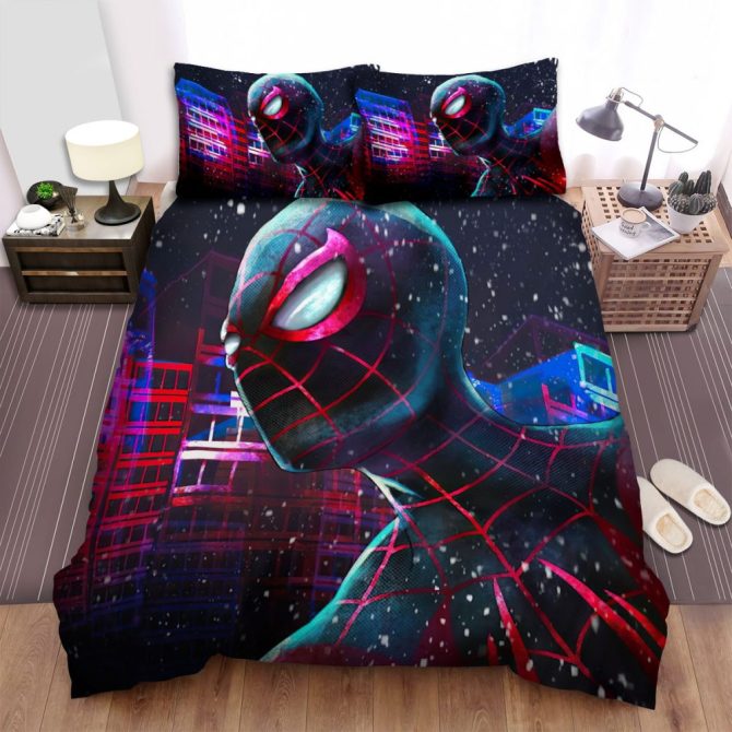 Vibrant Superhero Bedding Set - Twin/Full/Queen - Soft Microfiber For Kids & Teens - 3D Cityscape Design