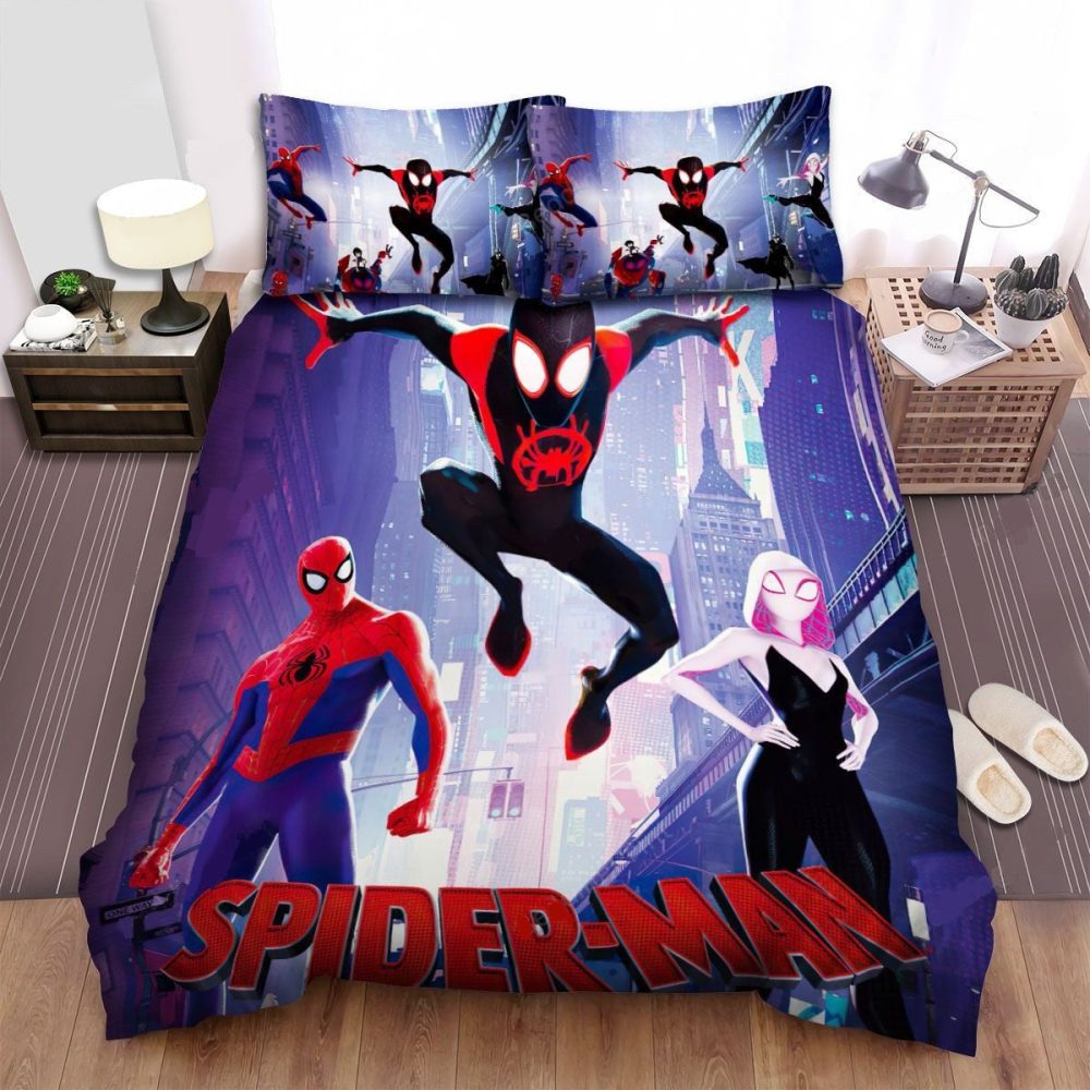 Spider-Man Bedding Set - Vibrant Kids Comforter With Pillowcases - Superhero Room Décor