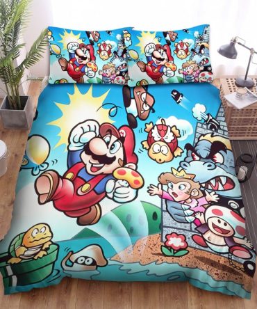 Colorful Cartoon Character Bedding Set - Fun & Cozy Kids Room Decor - 100% Soft Microfiber - Twin/Full/Queen