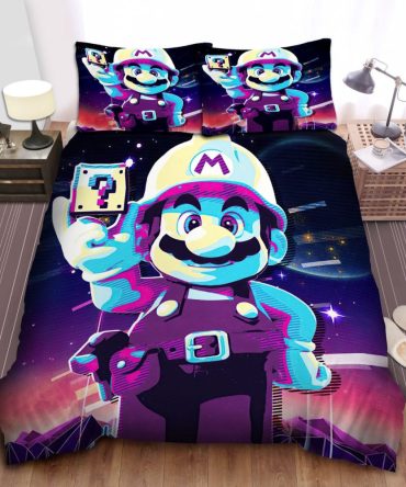 Retro Gamer Bedding Set - Colorful Cartoon Character Design For Kids & Teens