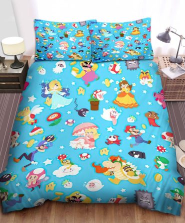 Colorful Cartoon Character Bedding Set - Kids Twin/Full/Queen Duvet Cover With Pillowcases