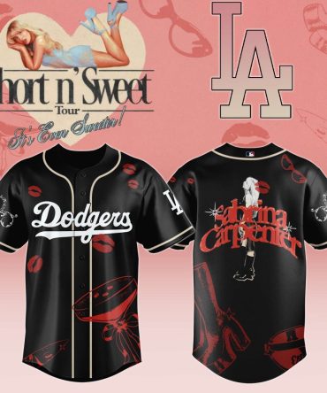 Limited Edition La Dodgers X Sabrina Carpenter Baseball Jersey - Short N' Sweet Tour Design