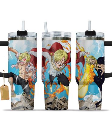 Anime Character Travel Mug - Insulated Tumbler With Handle & Straw, 20Oz