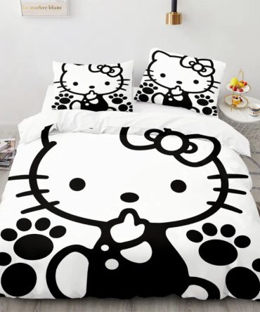 Cozy Cute Kitty Bedding Set - Twin/Full/Queen - Soft & Stylish Comforter And Pillowcases