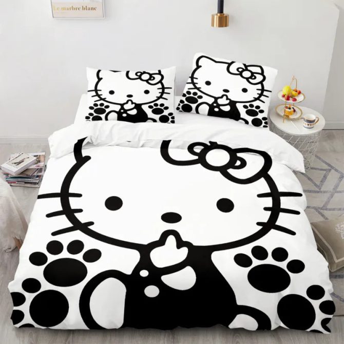 Cozy Cute Kitty Bedding Set - Twin/Full/Queen - Soft & Stylish Comforter And Pillowcases