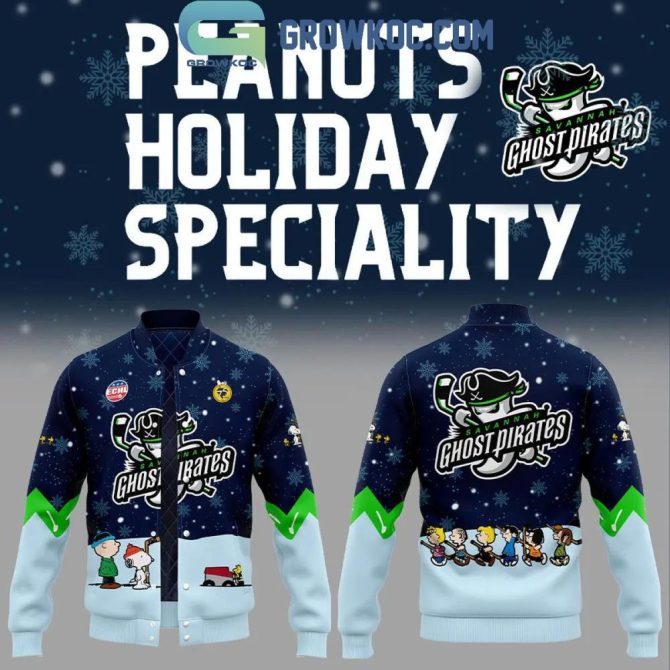 Exclusive Peanuts Holiday Jacket - Savannah Ghost Pirates Design, Perfect Gift!