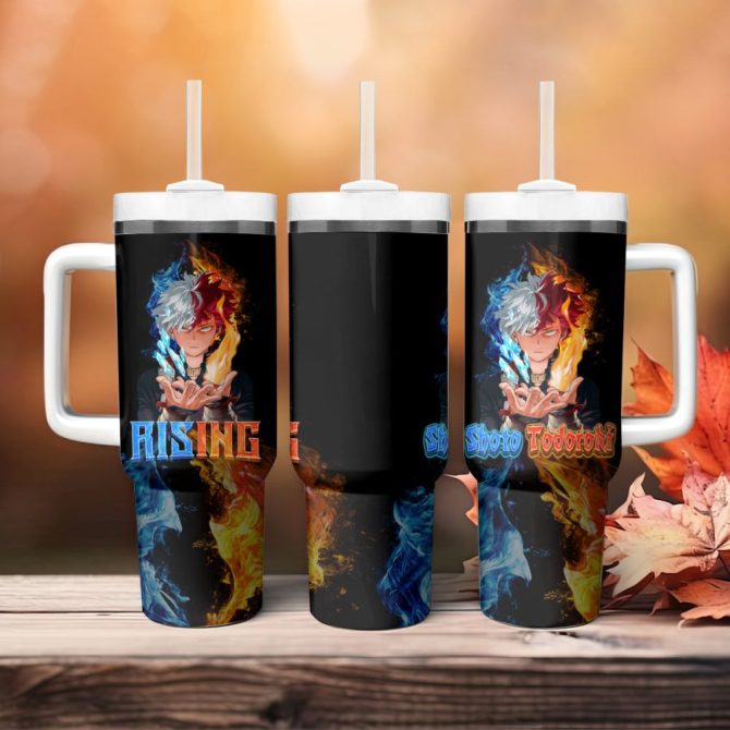 Anime Hero Themed Tumbler With Handle - Unique Hot & Cold Design, Perfect Gift!