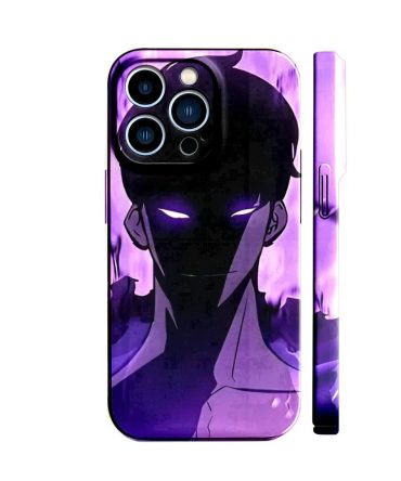 Stylish Purple Anime Phone Case For Iphone 13 - Eye-Catching Design & Durable Protection