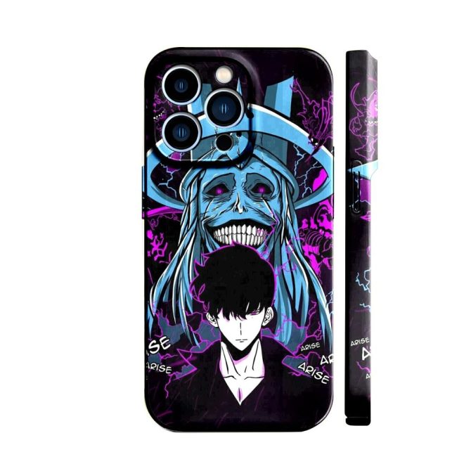 Anime Art Iphone Case – Vibrant Skull & Character Design, Shockproof, Compatible With Iphone 14 Pro Max