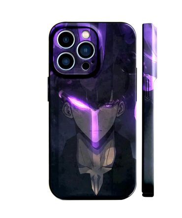 Stylish Anime-Inspired Iphone Case With Purple Glow For Iphone 14 Pro Max - Durable & Trendy Protection