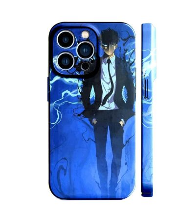 Stylish Blue Anime Character Iphone Case - Sleek & Durable Protection For Your Phone