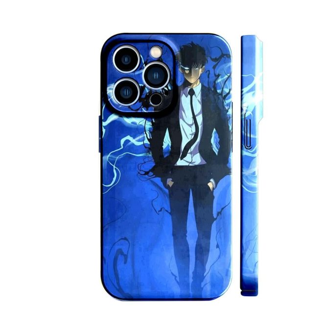 Stylish Blue Anime Character Iphone Case - Sleek & Durable Protection For Your Phone - Image 2