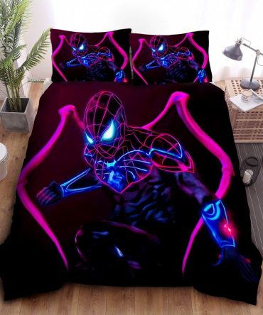 Vibrant Hero-Themed Bedding Set - Twin/Full/Queen - Glow-In-The-Dark Design For Kids & Teens