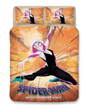 Spider-Man Into The Spider-Verse Bedding Set - Vibrant Design For Kids & Fans