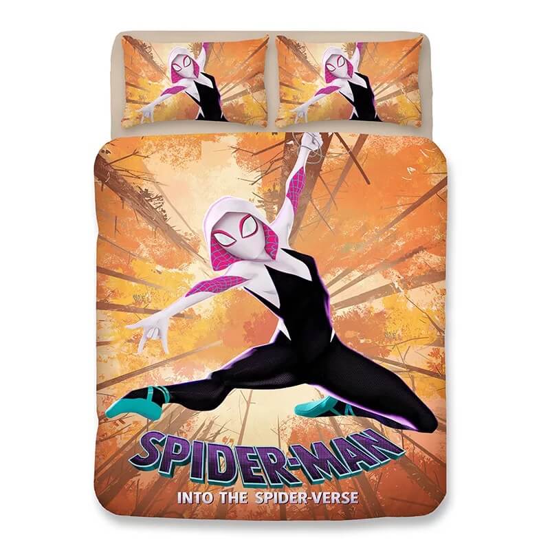 Spider-Man Into The Spider-Verse Bedding Set - Vibrant Design For Kids & Fans