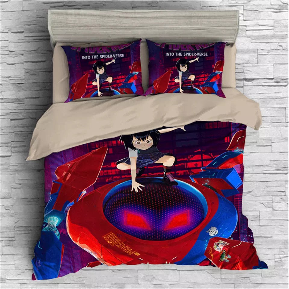 Spider Hero Kids Bedding Set - 3D Cartoon Design, Soft & Cozy, Twin Size For Boys & Girls