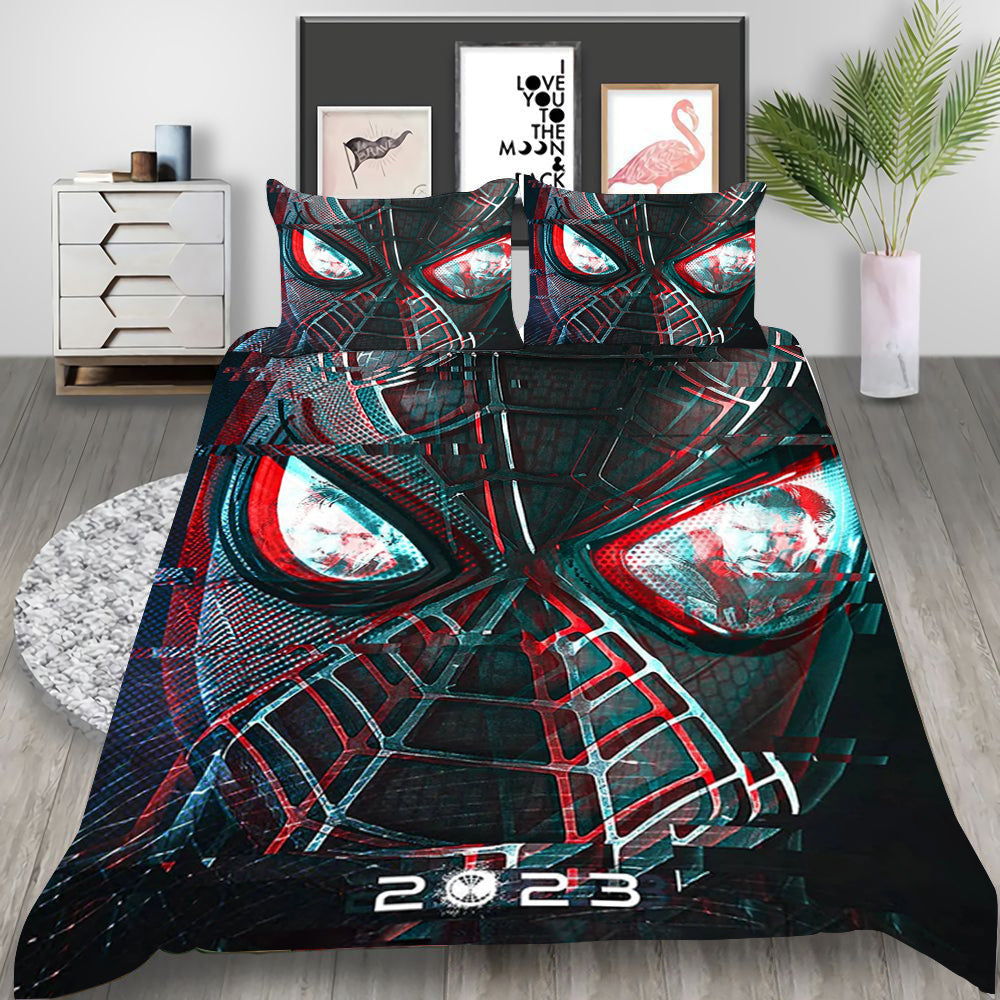 3D Superhero Bedding Set - Twin/Queen/King, Soft Microfiber, Kids Room Decor