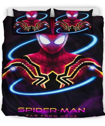 Marvel Spider-Man Far From Home Twin Bedding Set - Vibrant Kids Comforter & Pillowcases