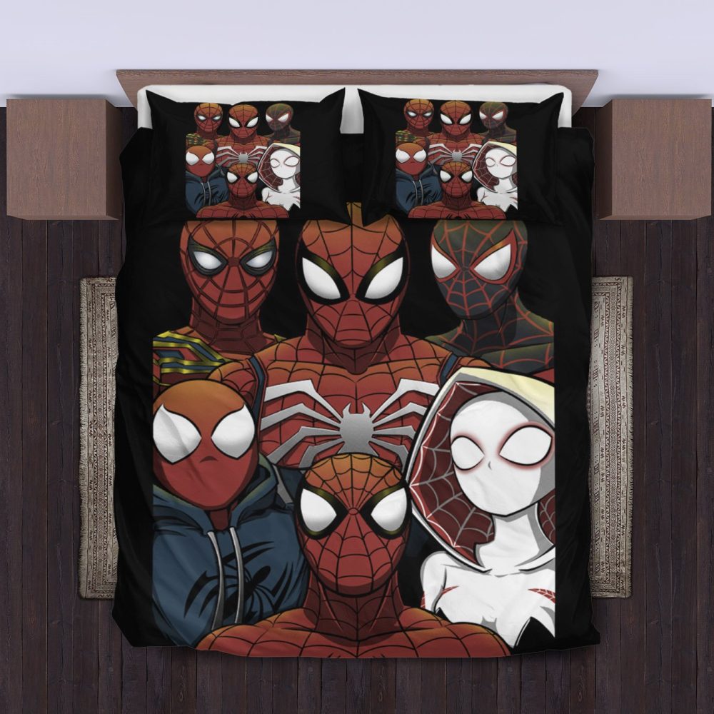 Spider Hero Multiverse Bedding Set - Double/Queen Size Duvet Cover & Pillowcases - Perfect For Kids & Fans - Image 2