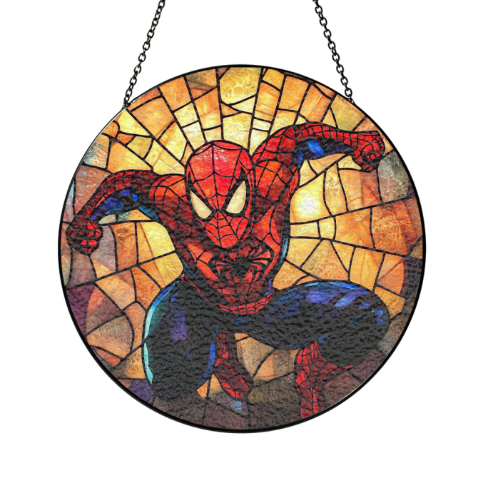 Stunning Spider Hero Stained Glass Suncatcher - Unique Home Decor Gift - Image 3
