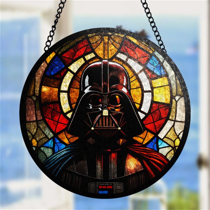 Star Wars Darth Vader Stained Glass Art - Unique Home Decor For Fans