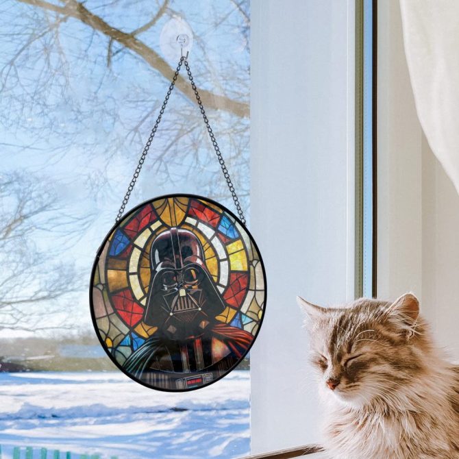 Star Wars Darth Vader Stained Glass Art - Unique Home Decor For Fans - Image 2