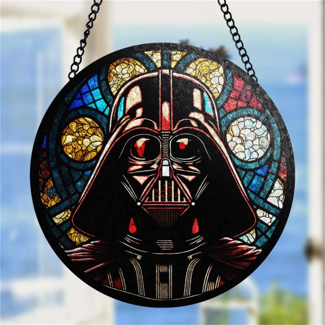 Star Wars Stained Glass Sun Catcher - Darth Vader Art For Home Decor