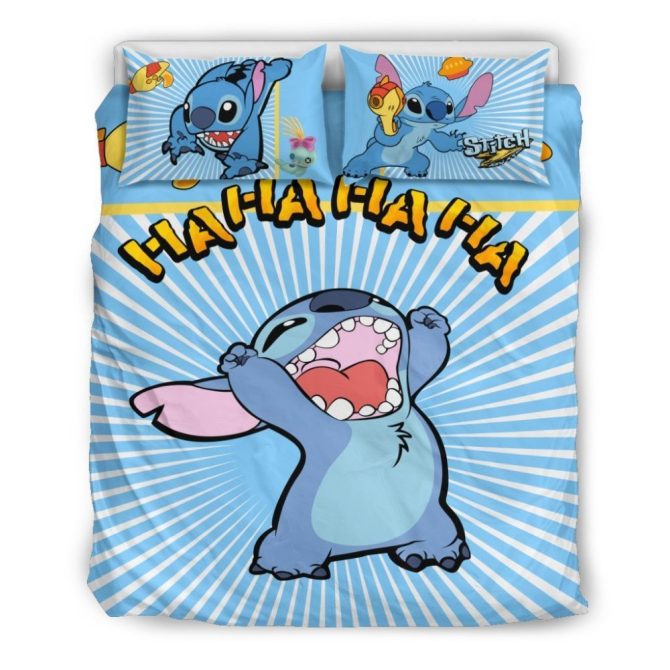 Cozy Cartoon Character Bedding Set - Fun Blue Comforter & Pillowcases For Kids