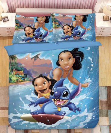 Lively Cartoon Surfing Bedding Set - Twin Size Kids' Room Decor